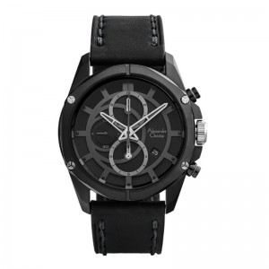 Alexandre Christie AC 6589 Full Black Man MCLIPBA
